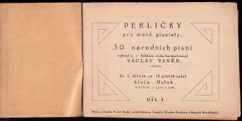 Václav Vaněk: Perličky pro malé pianisty