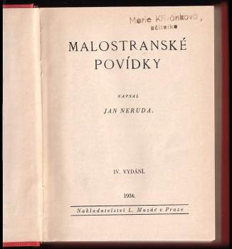 Jan Neruda: Studie krátké a kratší