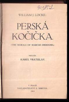 William John Locke: Perská kočička