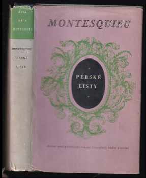 Charles-Louis de Secondat Montesquieu: Perské listy