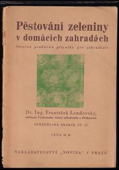 Pěstování zeleniny v domácích zahradách