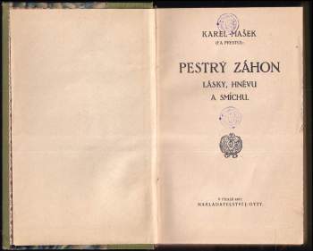 Karel Mašek: Pestrý záhon lásky, hněvu a smíchu