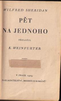 Wilfred Sheridan: Pět na jednoho