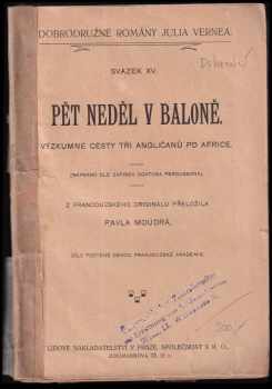 Jules Verne: Pět neděl v baloně