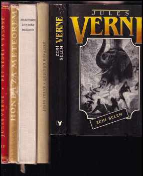 KOMPLET Jules Verne 5X Pět neděl v balóně + Honba za meteorem + Dva roky prázdnin + Lodivod dunajský + Zemí šelem