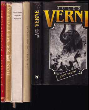 KOMPLET Jules Verne 5X Pět neděl v balóně + Honba za meteorem + Dva roky prázdnin + Lodivod dunajský + Zemí šelem - Jules Verne, Jules Verne, Jules Verne, Jules Verne, Jules Verne, Jules Verne (1956, Mladá fronta) - ID: 727049