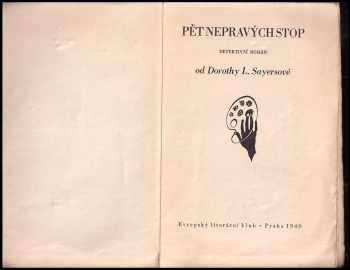Dorothy L Sayers: Pět nepravých stop