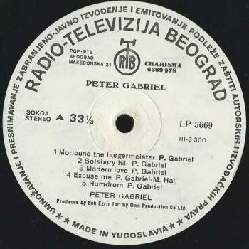 Peter Gabriel: Peter Gabriel