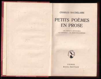 Charles Baudelaire: Petits poèmes en prose - La Fanfarlo MALÉ BÁSNĚ V PRÓZE