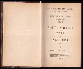 Dmitrij Sergejevič Merežkovskij: Kristus a Antikrist