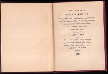 Romain Rolland: Petr a Lucie