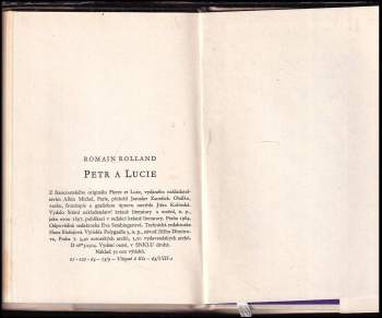 Romain Rolland: Petr a Lucie