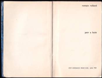 Romain Rolland: Petr a Lucie