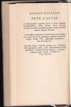 Romain Rolland: Petr a Lucie