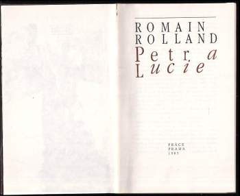 Romain Rolland: Petr a Lucie