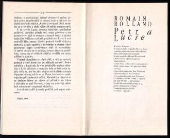 Romain Rolland: Petr a Lucie