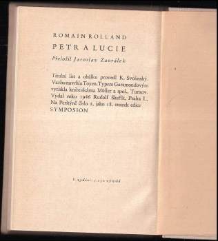 Romain Rolland: Petr a Lucie