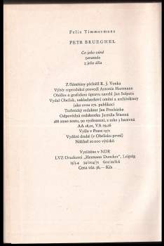 Felix Timmermans: Petr Brueghel