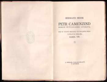 Hermann Hesse: Petr Camenzind