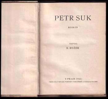 Karel Rožek: Petr Suk