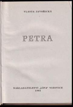 Vlasta Javořická: Petra