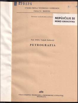 Vojtech Zorkovský: Petrografia