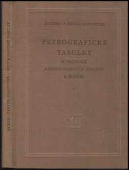 Petrografické tabulky k určování horninotvorných nerostů a hornin