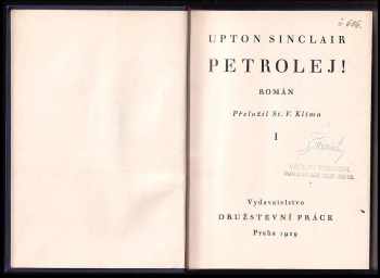 Upton Sinclair: Petrolej! 1