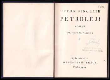 Upton Sinclair: Petrolej!