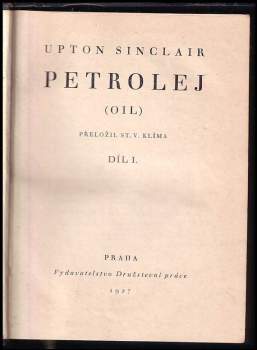 Upton Sinclair: Petrolej