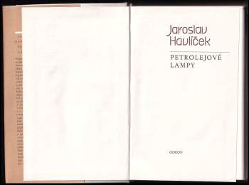 Jaroslav Havlíček: Petrolejové lampy