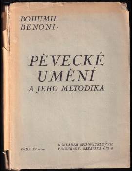 Pěvecké umění a jeho metodika