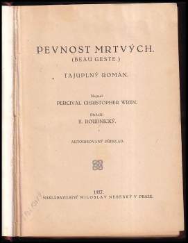 Percival Christopher Wren: Pevnost mrtvých