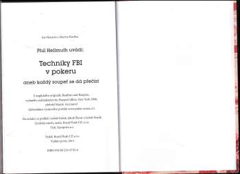 Joe Navarro: Phil Hellmuth uvádí: Techniky FBI v pokeru, aneb, Každý soupeř se dá přečíst
