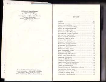 Julian Nida-Rümelin: Philosophie der Gegenwart in Einzeldarstellungen. Von Adorno bis von Wright