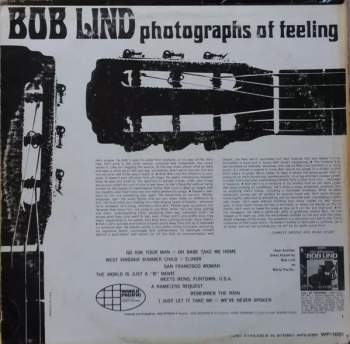 Bob Lind: Photographs Of Feeling