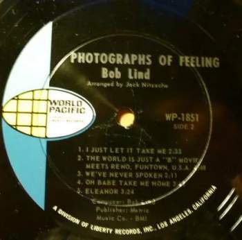 Bob Lind: Photographs Of Feeling