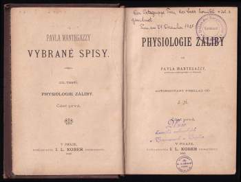 Paolo Mantegazza: Physiologie záliby