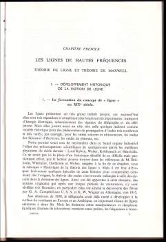 Pierre Grivet: Physique des lignes de haute fréquence et d'ultra-haute fréquence
