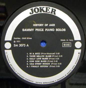 Sammy Price: Piano Solos