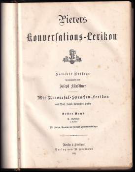 Heinrich August Pierer: Pierers konversations-Lexikon