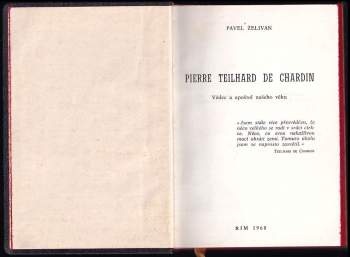 Karel Vrána: Pierre Teilhard de Chardin