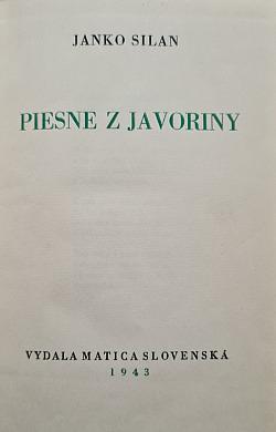 Piesne z Javoriny