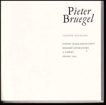 Jaromír Neumann: Pieter Bruegel
