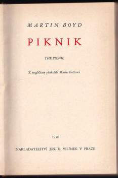 Martin Boyd: Piknik