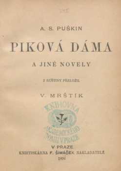 Aleksandr Sergejevič Puškin: Piková dáma a jiné novely