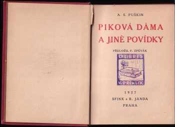 Aleksandr Sergejevič Puškin: Piková dáma a jiné povídky