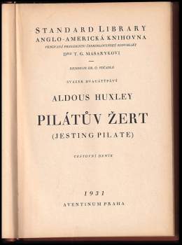 Aldous Huxley: Pilátův žert