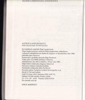Astrid Lindgren: Pipi Dlouhá punčocha