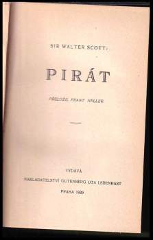 Walter Scott: Pirát